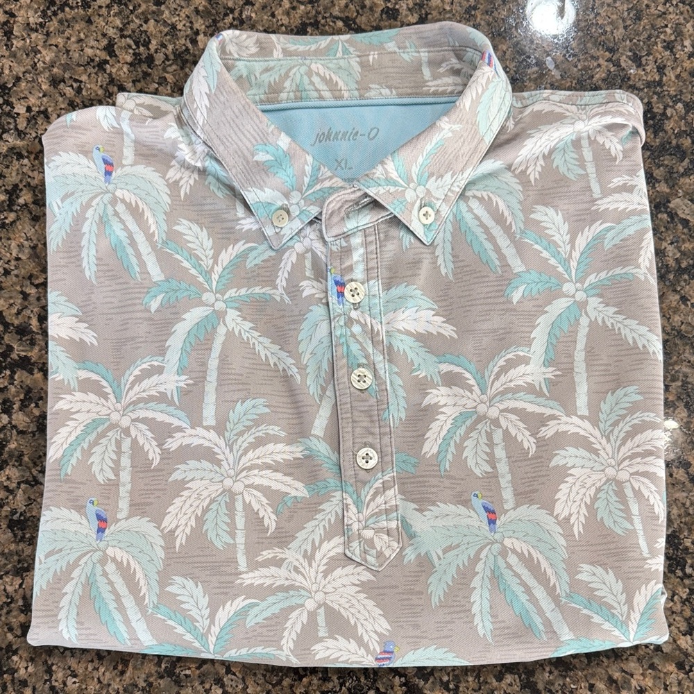 johnnie-O Men's Cha Cha Tropical Performance Polo Shirt -  XL